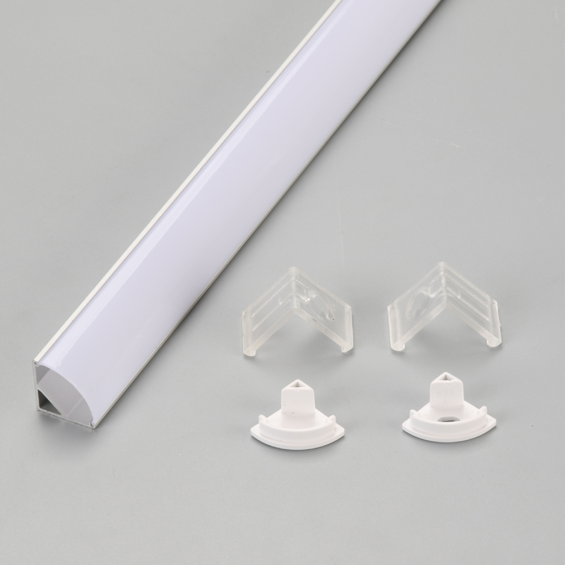 زاوية الألمنيوم النتوء لمصباح ضوء الشريط LED